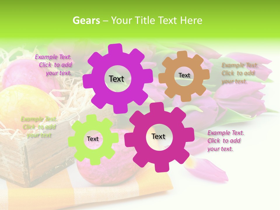 Flower Plant Spring Bouquet PowerPoint Template