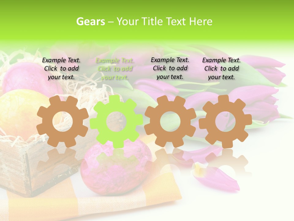 Flower Plant Spring Bouquet PowerPoint Template