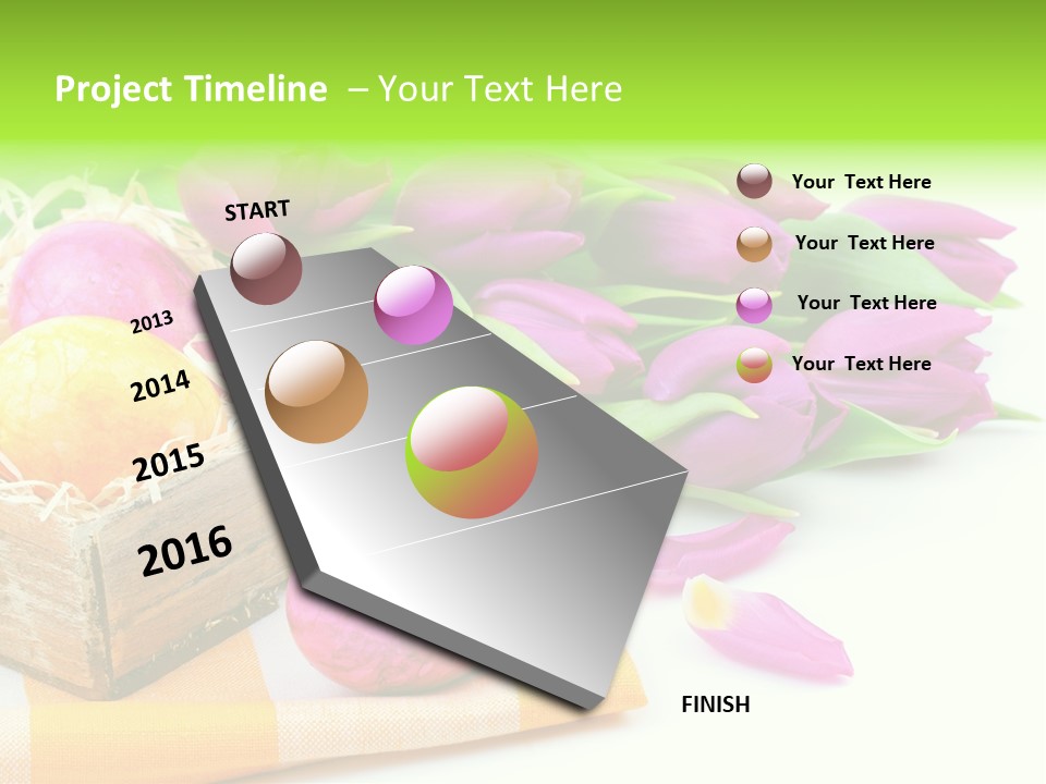 Flower Plant Spring Bouquet PowerPoint Template