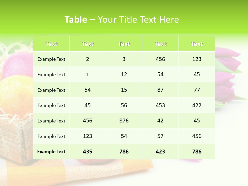 Flower Plant Spring Bouquet PowerPoint Template