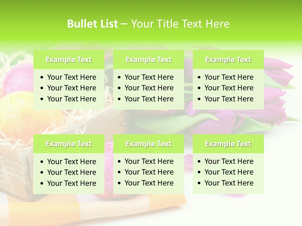 Flower Plant Spring Bouquet PowerPoint Template