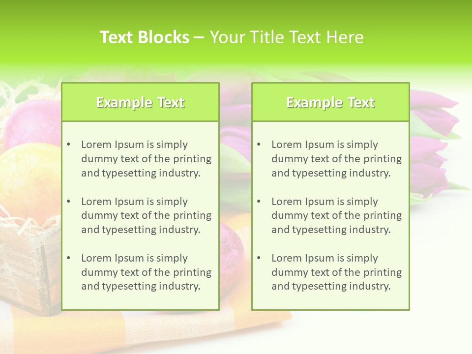 Flower Plant Spring Bouquet PowerPoint Template