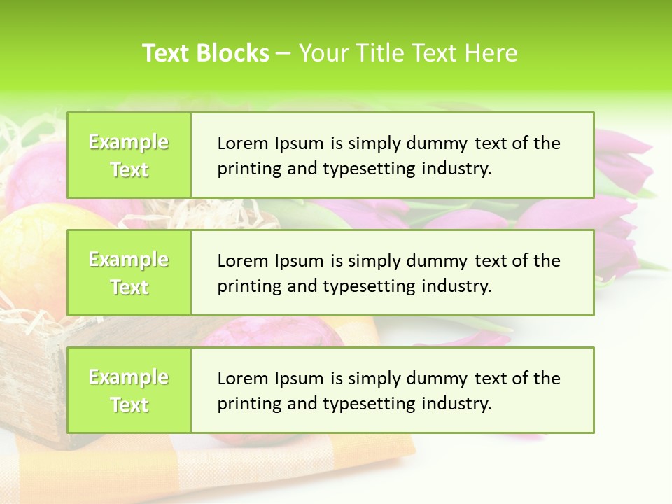 Flower Plant Spring Bouquet PowerPoint Template