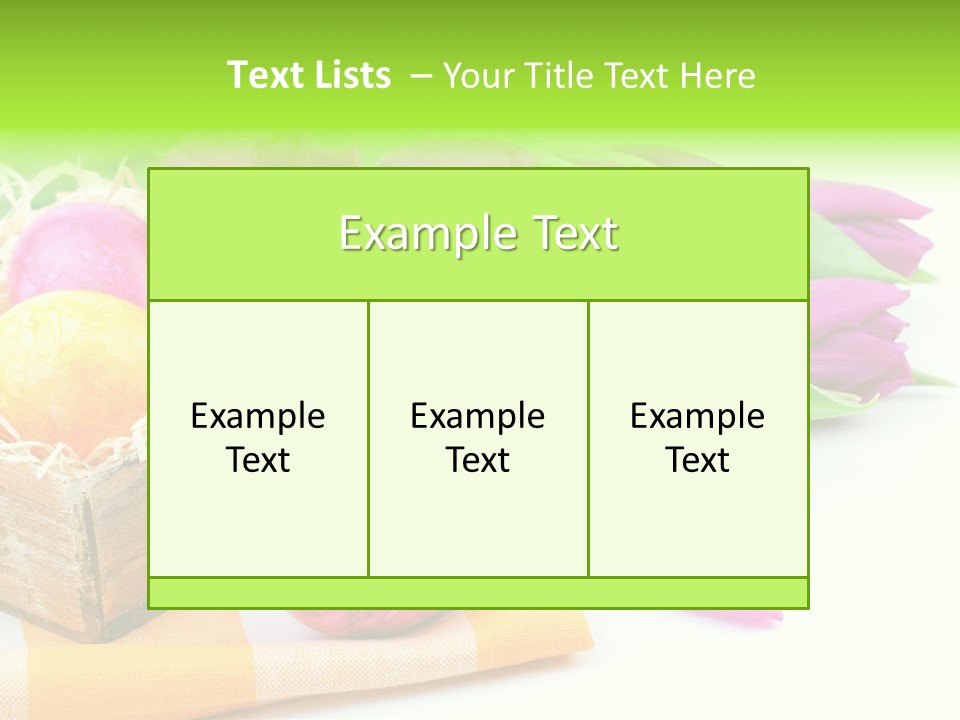 Flower Plant Spring Bouquet PowerPoint Template