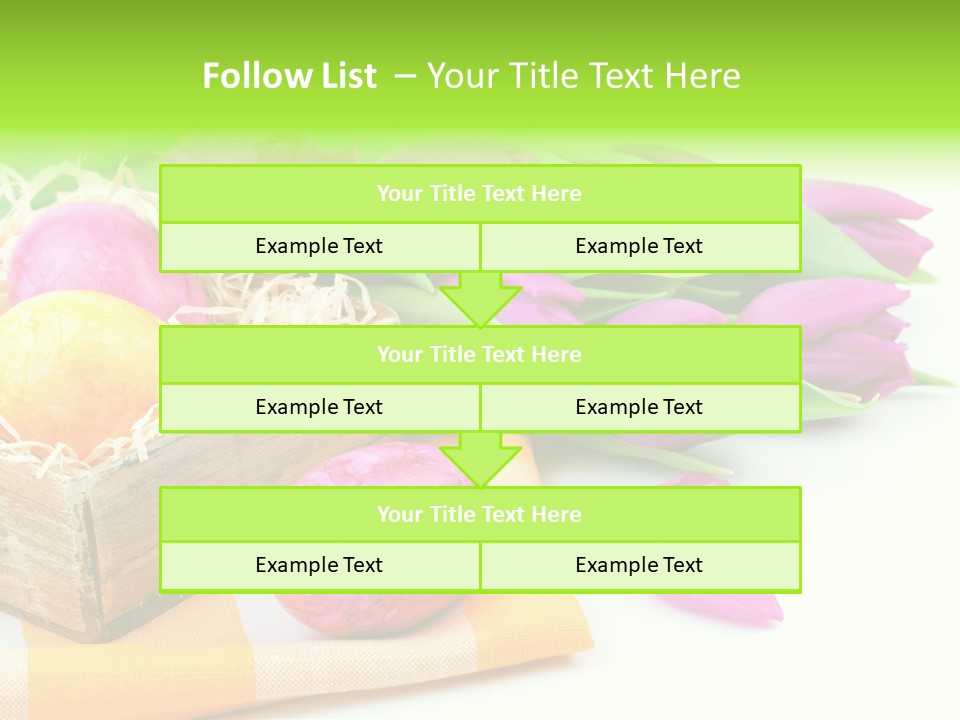 Flower Plant Spring Bouquet PowerPoint Template