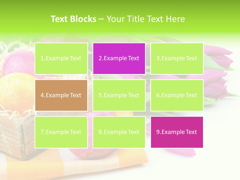 Flower Plant Spring Bouquet PowerPoint Template