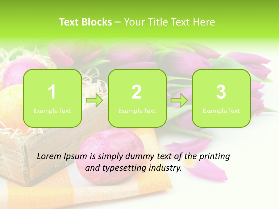 Flower Plant Spring Bouquet PowerPoint Template