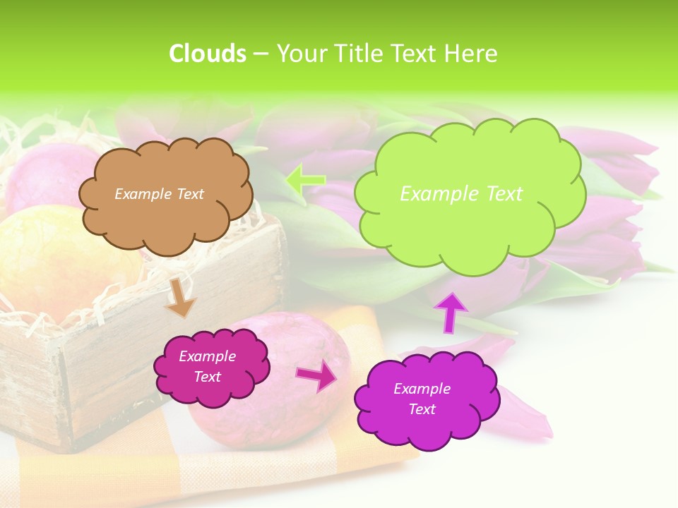 Flower Plant Spring Bouquet PowerPoint Template
