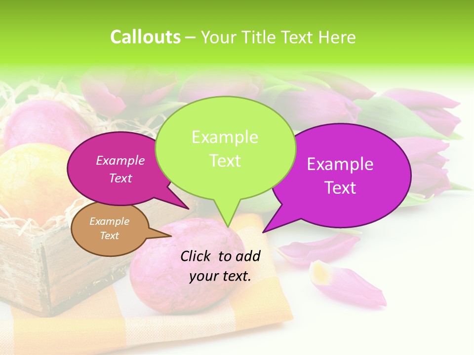 Flower Plant Spring Bouquet PowerPoint Template