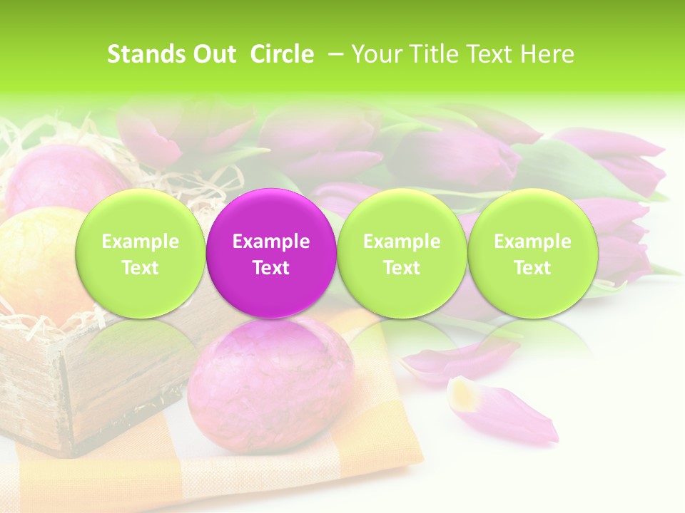 Flower Plant Spring Bouquet PowerPoint Template