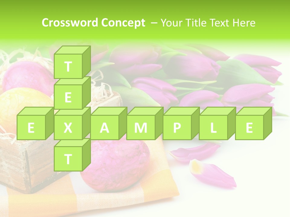 Flower Plant Spring Bouquet PowerPoint Template