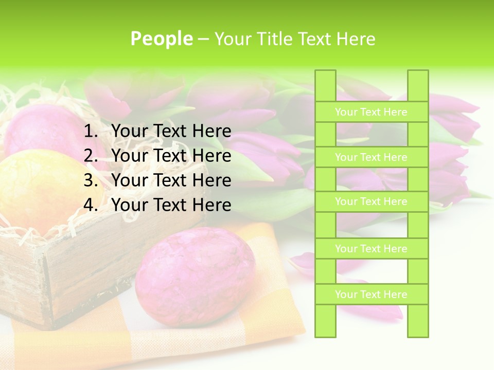 Flower Plant Spring Bouquet PowerPoint Template