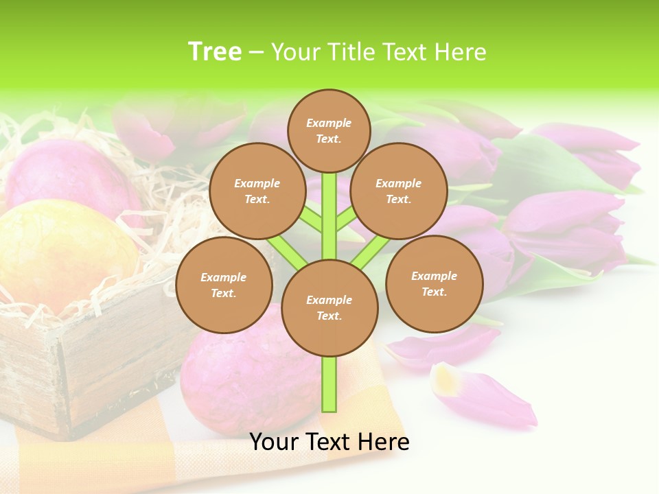 Flower Plant Spring Bouquet PowerPoint Template