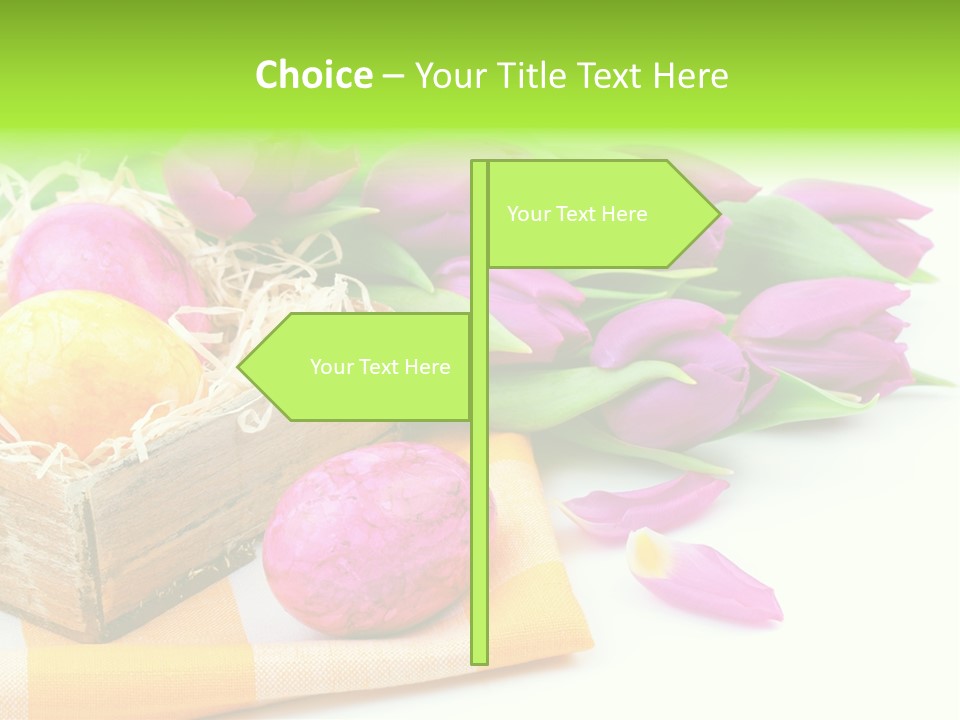 Flower Plant Spring Bouquet PowerPoint Template