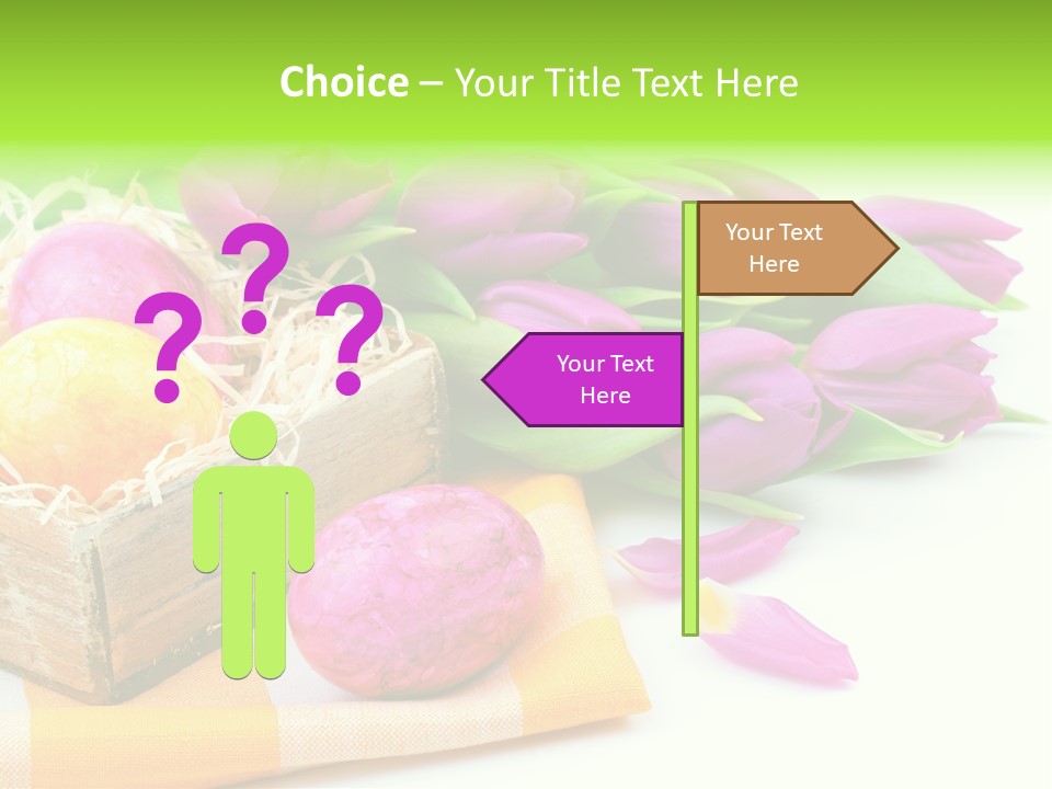 Flower Plant Spring Bouquet PowerPoint Template