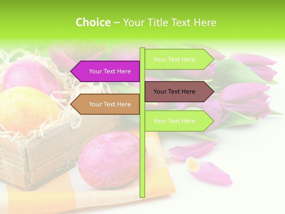 Flower Plant Spring Bouquet PowerPoint Template