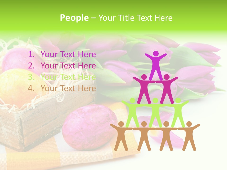 Flower Plant Spring Bouquet PowerPoint Template