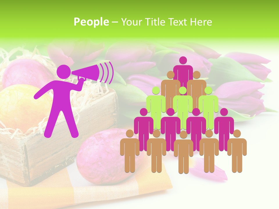 Flower Plant Spring Bouquet PowerPoint Template