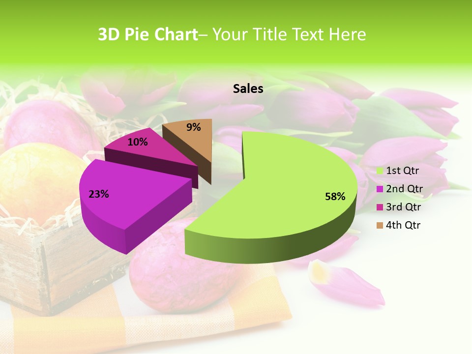 Flower Plant Spring Bouquet PowerPoint Template