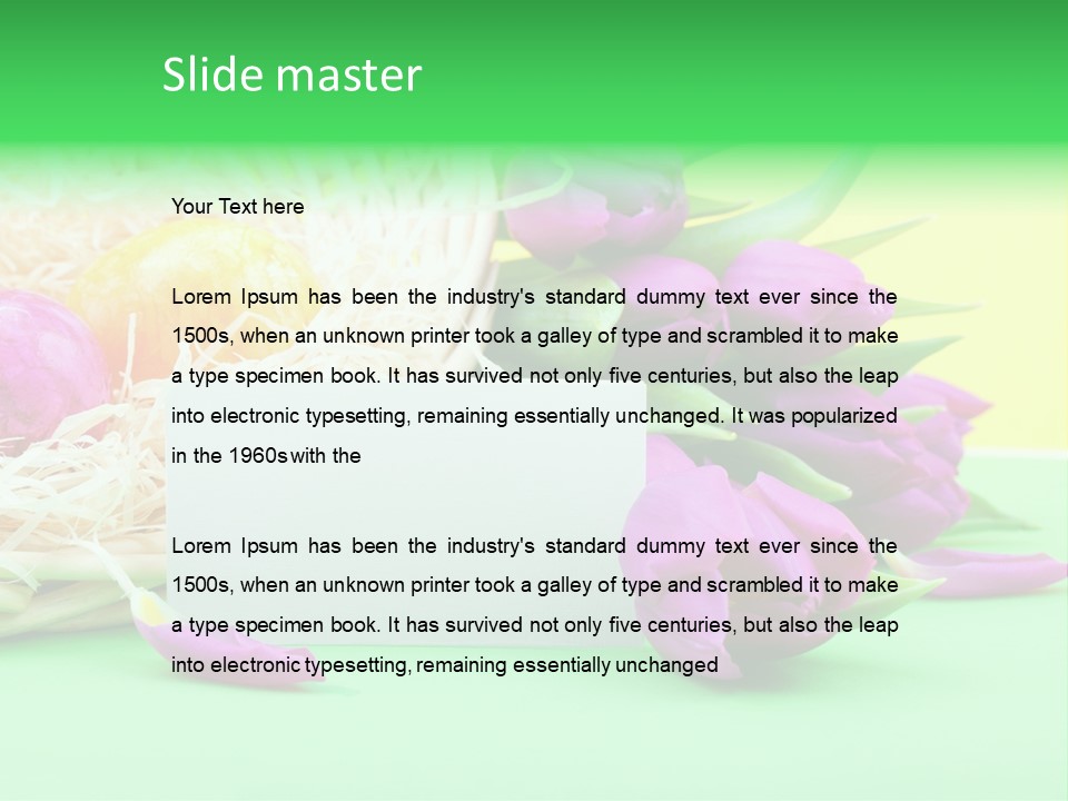 Blossom Card Easter PowerPoint Template