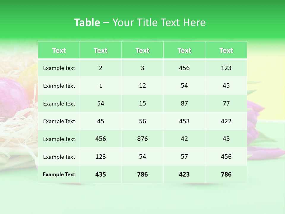 Blossom Card Easter PowerPoint Template