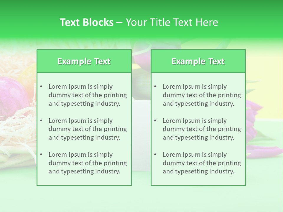 Blossom Card Easter PowerPoint Template