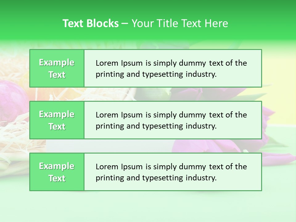 Blossom Card Easter PowerPoint Template