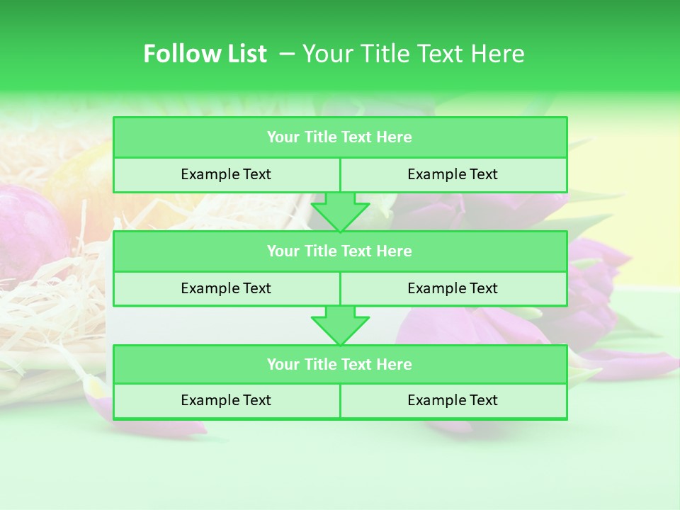 Blossom Card Easter PowerPoint Template