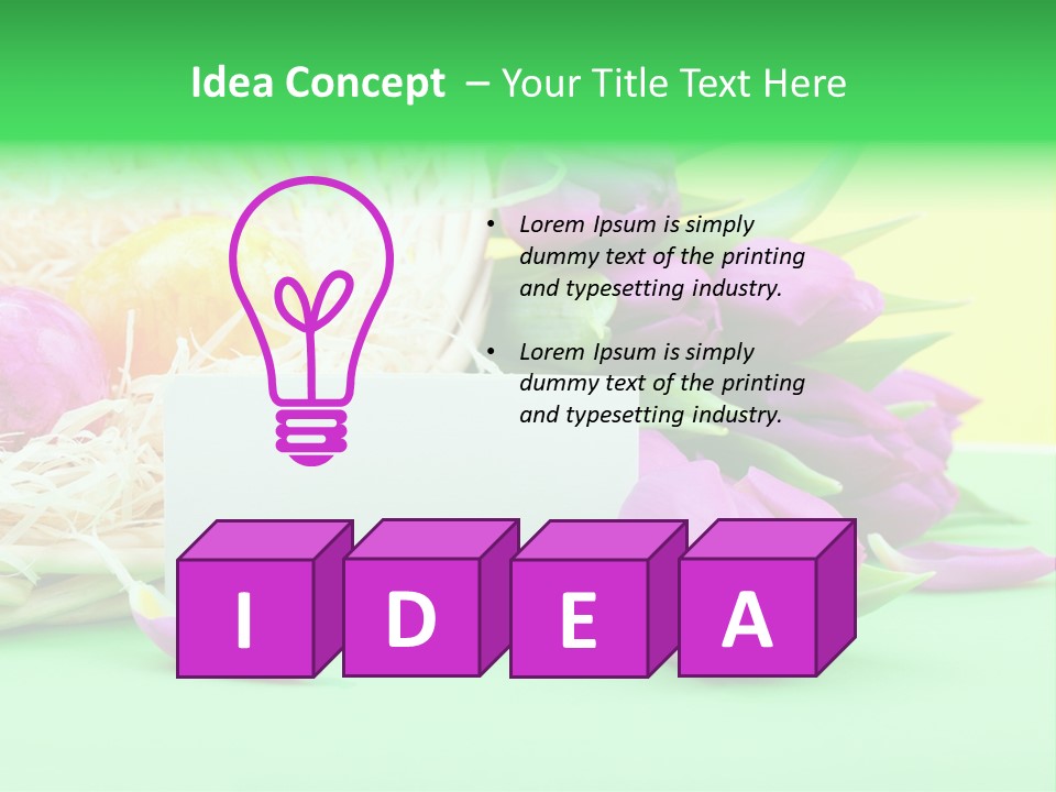 Blossom Card Easter PowerPoint Template