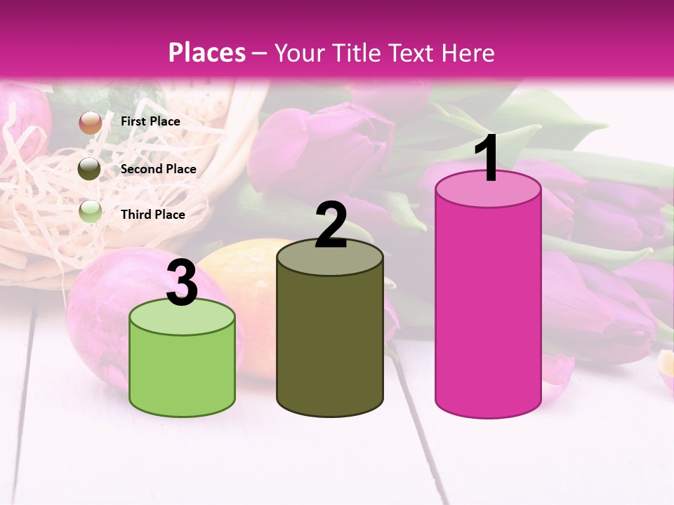 Tulip Flower Easter Eggs PowerPoint Template