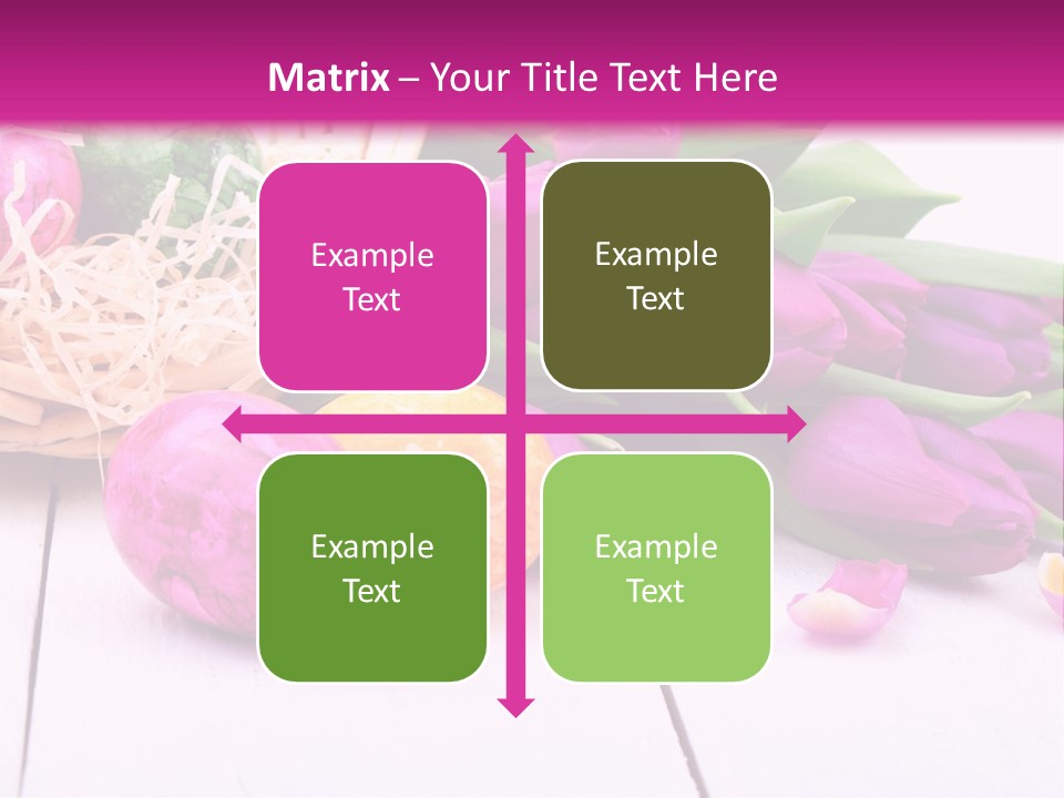 Tulip Flower Easter Eggs PowerPoint Template