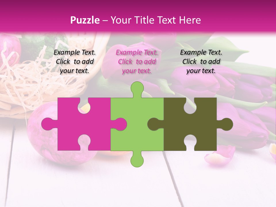 Tulip Flower Easter Eggs PowerPoint Template