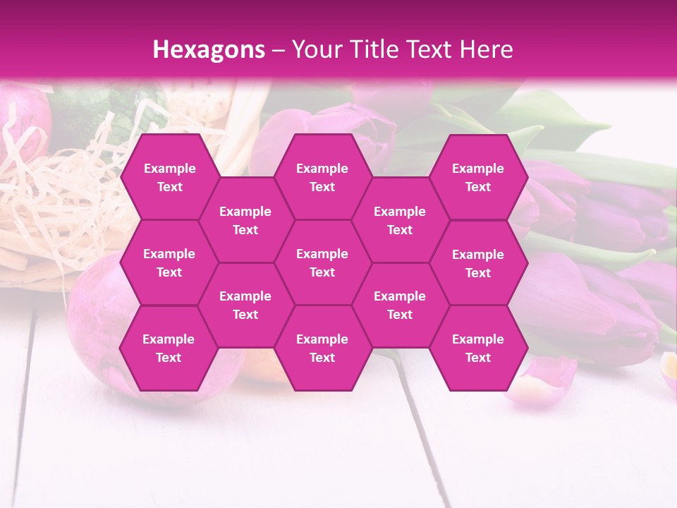 Tulip Flower Easter Eggs PowerPoint Template