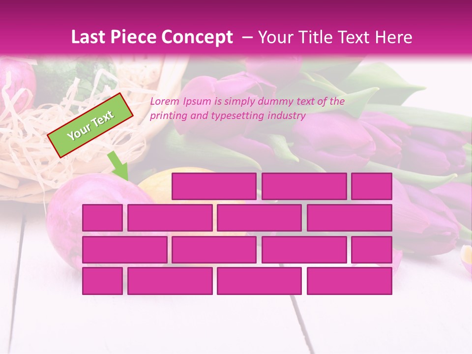 Tulip Flower Easter Eggs PowerPoint Template