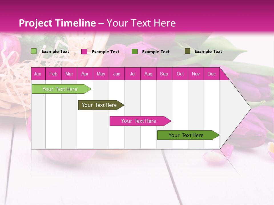 Tulip Flower Easter Eggs PowerPoint Template