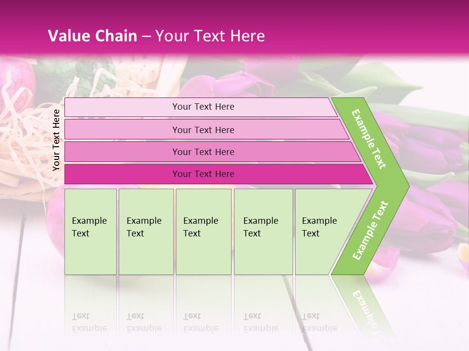 Tulip Flower Easter Eggs PowerPoint Template