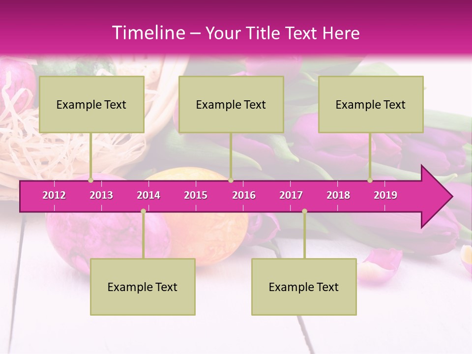 Tulip Flower Easter Eggs PowerPoint Template