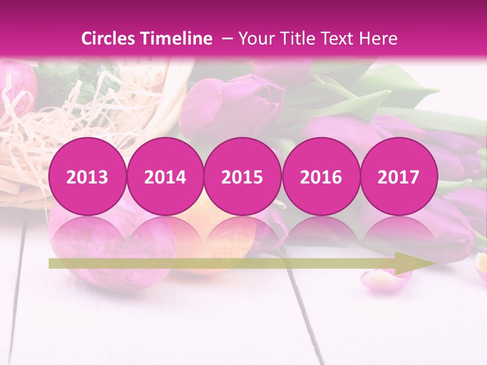 Tulip Flower Easter Eggs PowerPoint Template