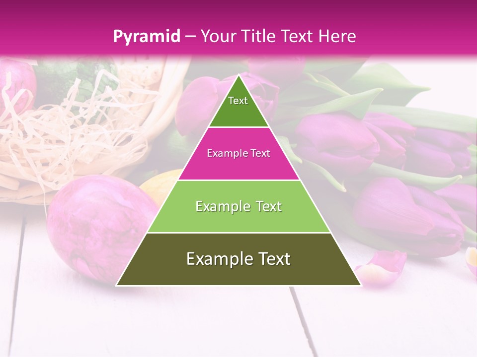 Tulip Flower Easter Eggs PowerPoint Template