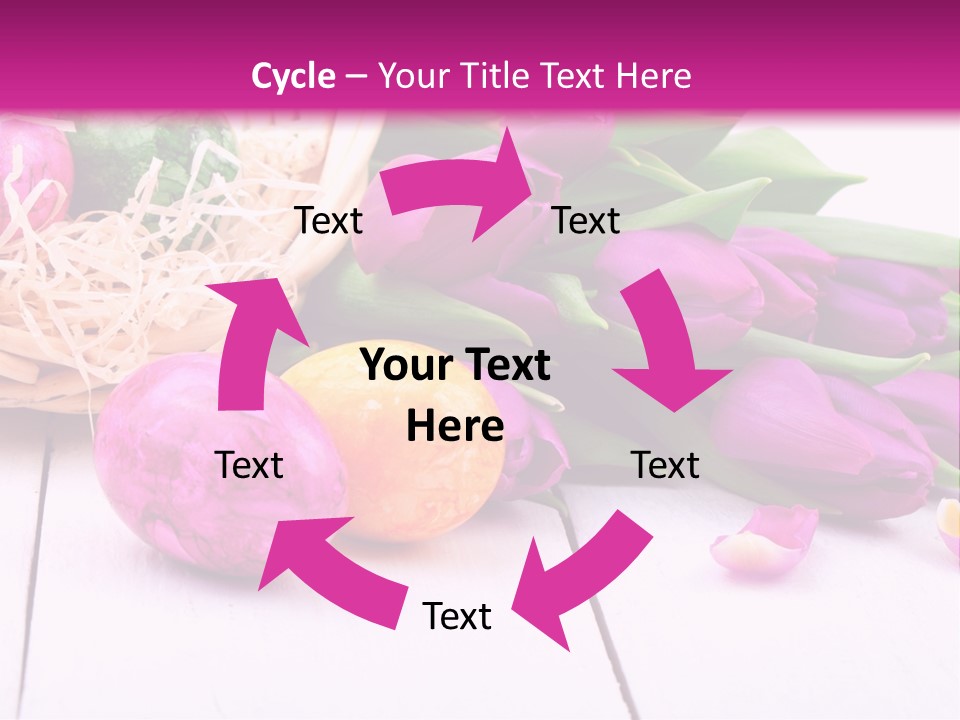 Tulip Flower Easter Eggs PowerPoint Template