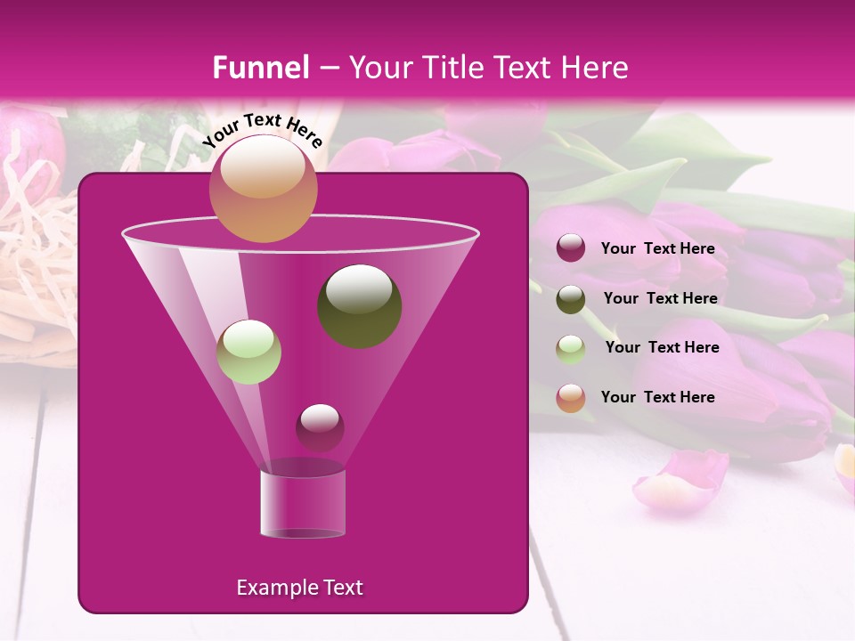 Tulip Flower Easter Eggs PowerPoint Template