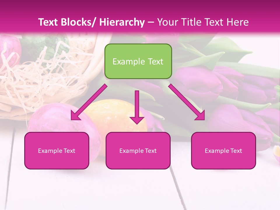 Tulip Flower Easter Eggs PowerPoint Template