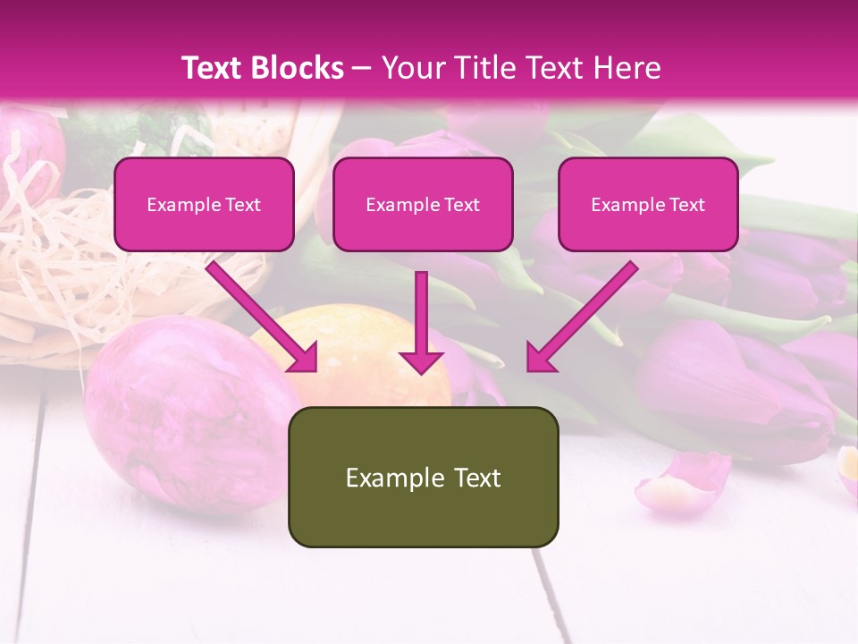 Tulip Flower Easter Eggs PowerPoint Template