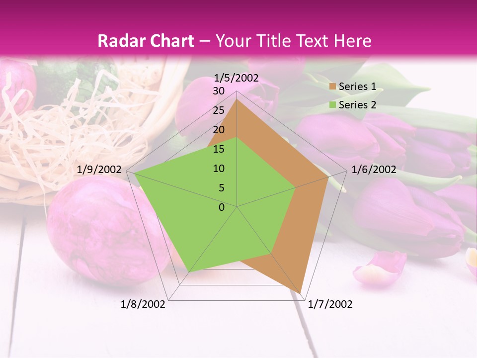 Tulip Flower Easter Eggs PowerPoint Template