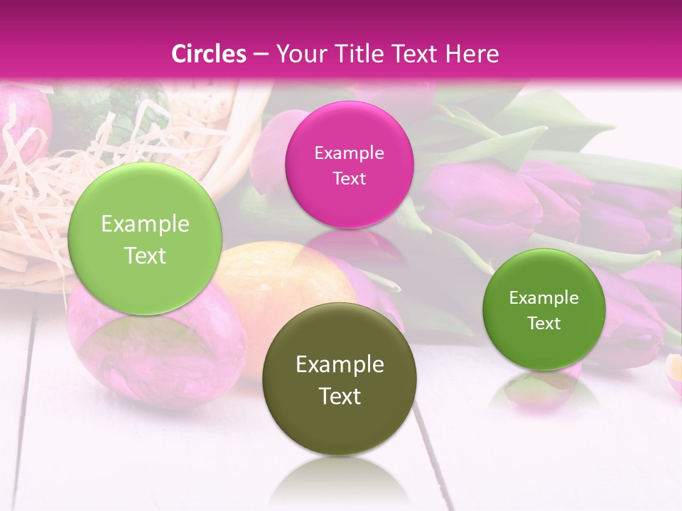 Tulip Flower Easter Eggs PowerPoint Template
