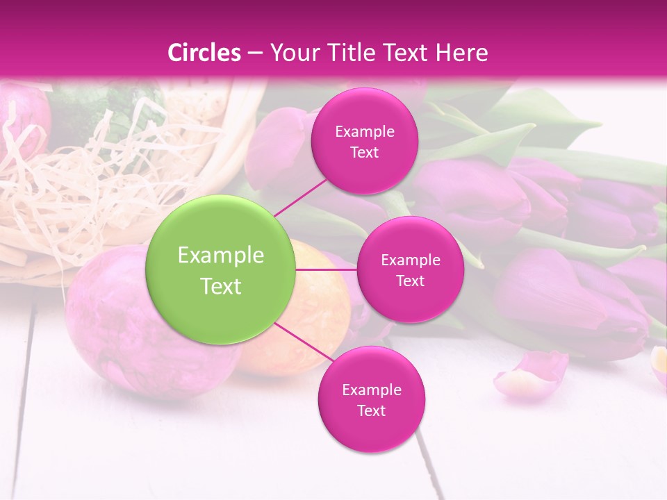 Tulip Flower Easter Eggs PowerPoint Template