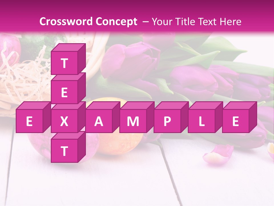 Tulip Flower Easter Eggs PowerPoint Template