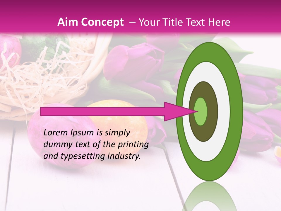 Tulip Flower Easter Eggs PowerPoint Template