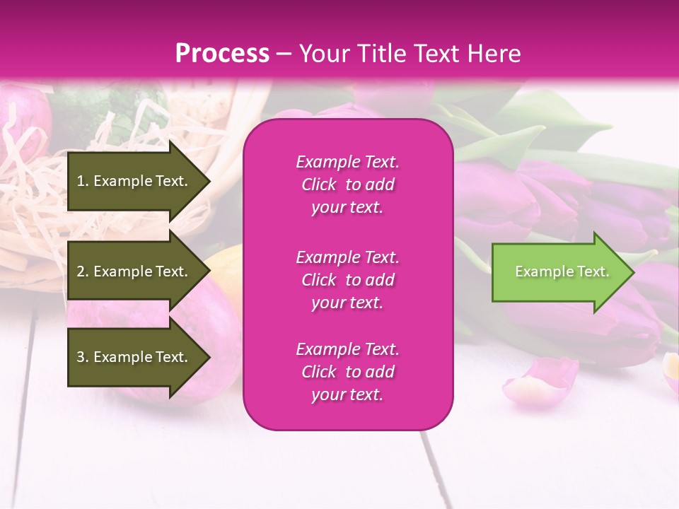 Tulip Flower Easter Eggs PowerPoint Template