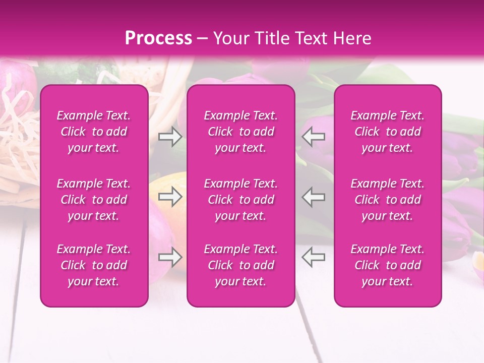 Tulip Flower Easter Eggs PowerPoint Template